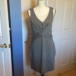 TART V-NECK GREY DRESS